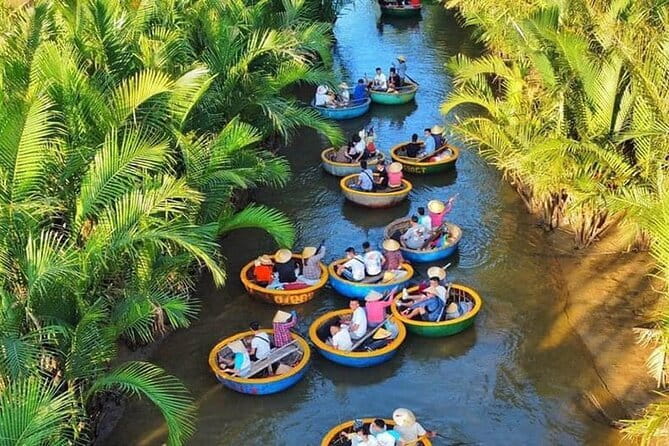 Da Nang Basket Boat Ride in Hoi An City with Release Lantern - Evening Hoai River ride and flower lantern release