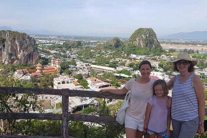 Da Nang city with Marble Mountain - Monkey Mountain-Dragon Bridge - A/C van pickup and a smart 4-hour rhythm
