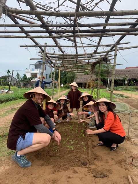 Farming with Farmers at ancient vegetable Village "Tra Que" - Cooking lunch with the local chef, then eating what you made
