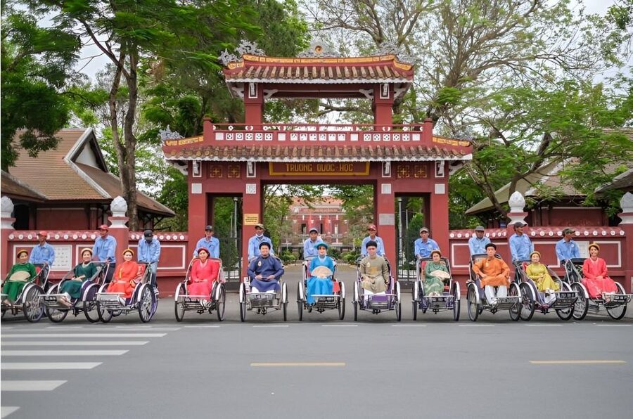 From Hue: Hue Evening Foodie Cyclo Tour. - Between Stops: Sunset Views and Guide Stories on the Ride