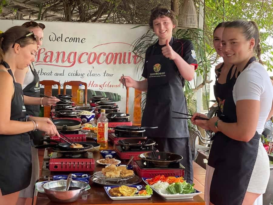 Hoi An: Authentic Vietnamese Cooking Class Tour - The Cooking Part: Rice Paper, Rice Milk, and Banh Xeo