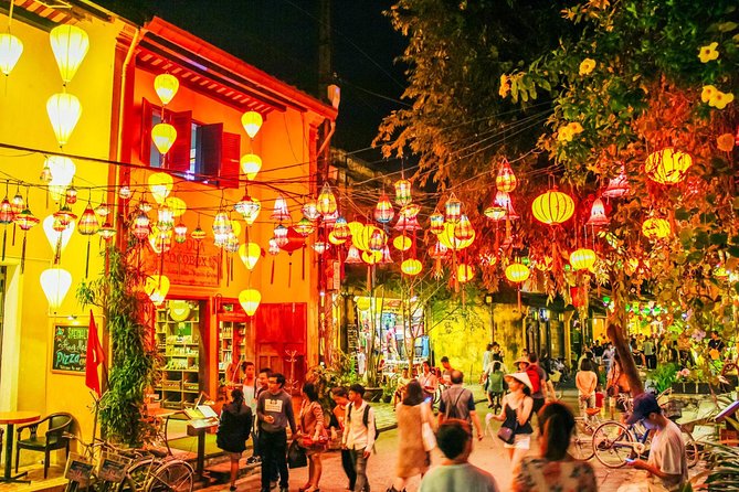 Hoi An City Tour–Boat Ride–Release Flower Lantern on river - The River Boat Ride and Flower Lantern Release Moment