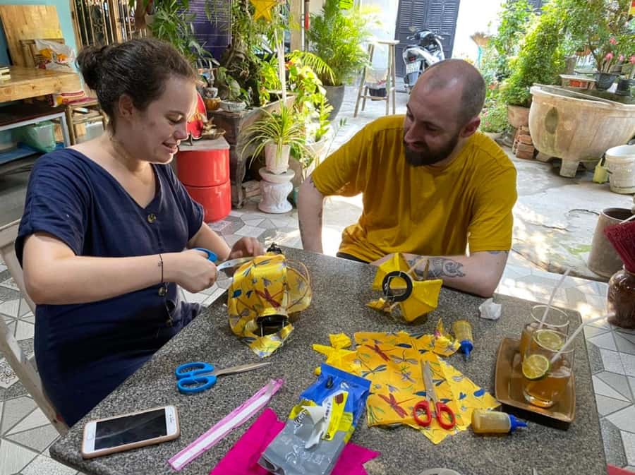 Hoi An : Lantern Making & Cooking Class With Local Family - The menu you cook in Hoi An: spring rolls, rice pancakes, and Cao Lau