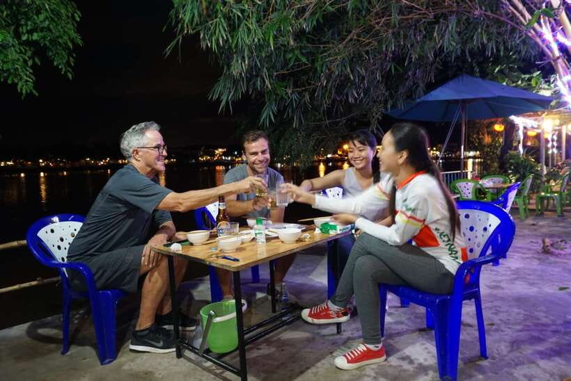 Hoi An: Private Evening Food Tour by Bike - The banh mi start, built by the banh mi queen