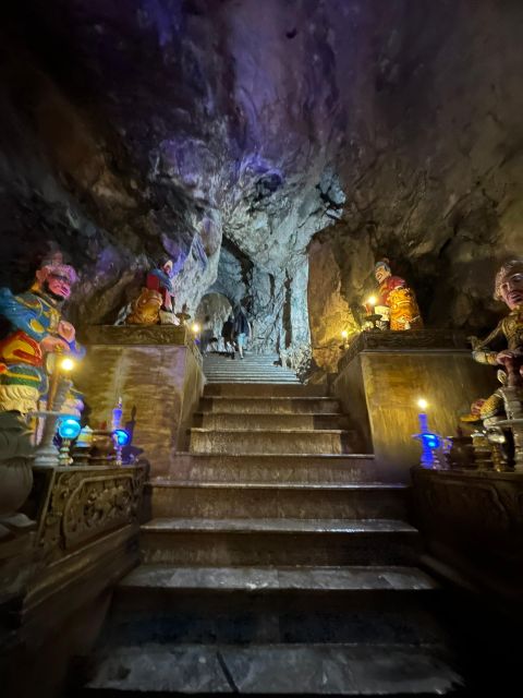 Hue: Transfer To Hoi An via Marble Moutain& An Bang Cemetery - Marble Mountains: caves, pagodas, and a ticket you must buy